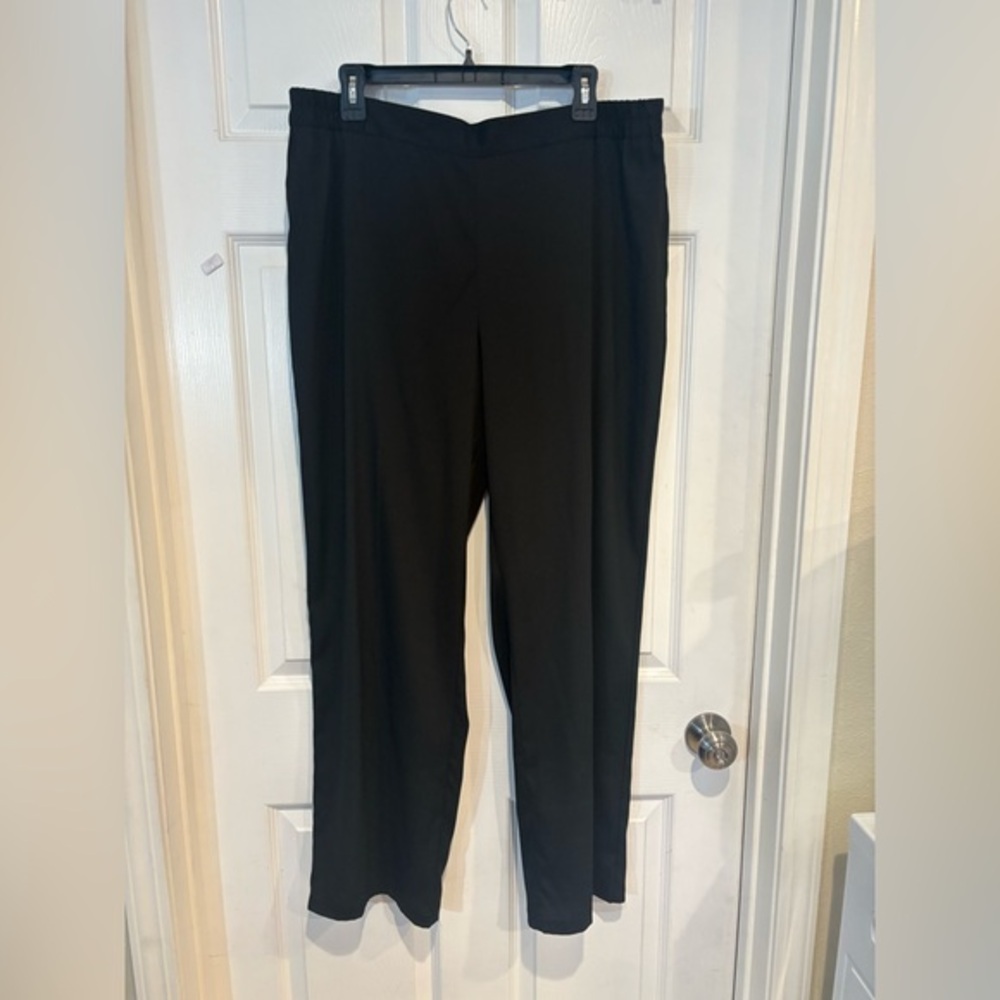 Christian Siriano Black Straight Leg Pants